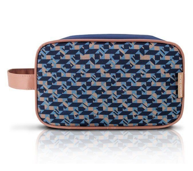 Necessaire Olha Janela indiscreta amarelo / azul
