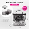 16 kit necessaire 4 pecas colecao diamantes jacki design