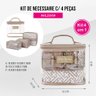 19 kit necessaire 4 pecas colecao diamantes jacki design